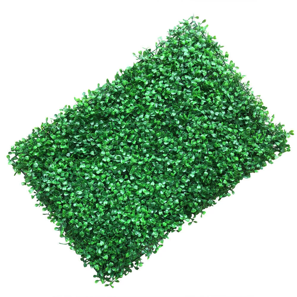 12PCS 24'' x 16'' Artificial Boxwood Grass Backdrop Panels , Artifical Wall Greenery Panels Topiary Hedge Plant