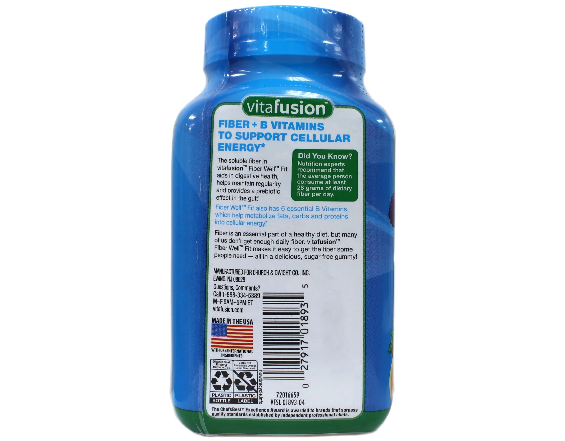 Fiber Well Fit Gummies Supplement; 90 Count