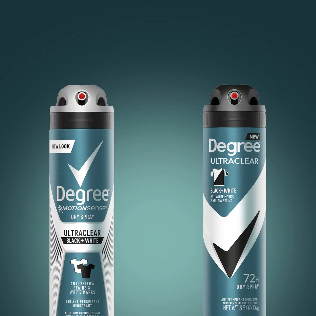 Degree Ultraclear Men Antiperspirant Dry Spray, Black/White 3.8 oz (Pack of 3)