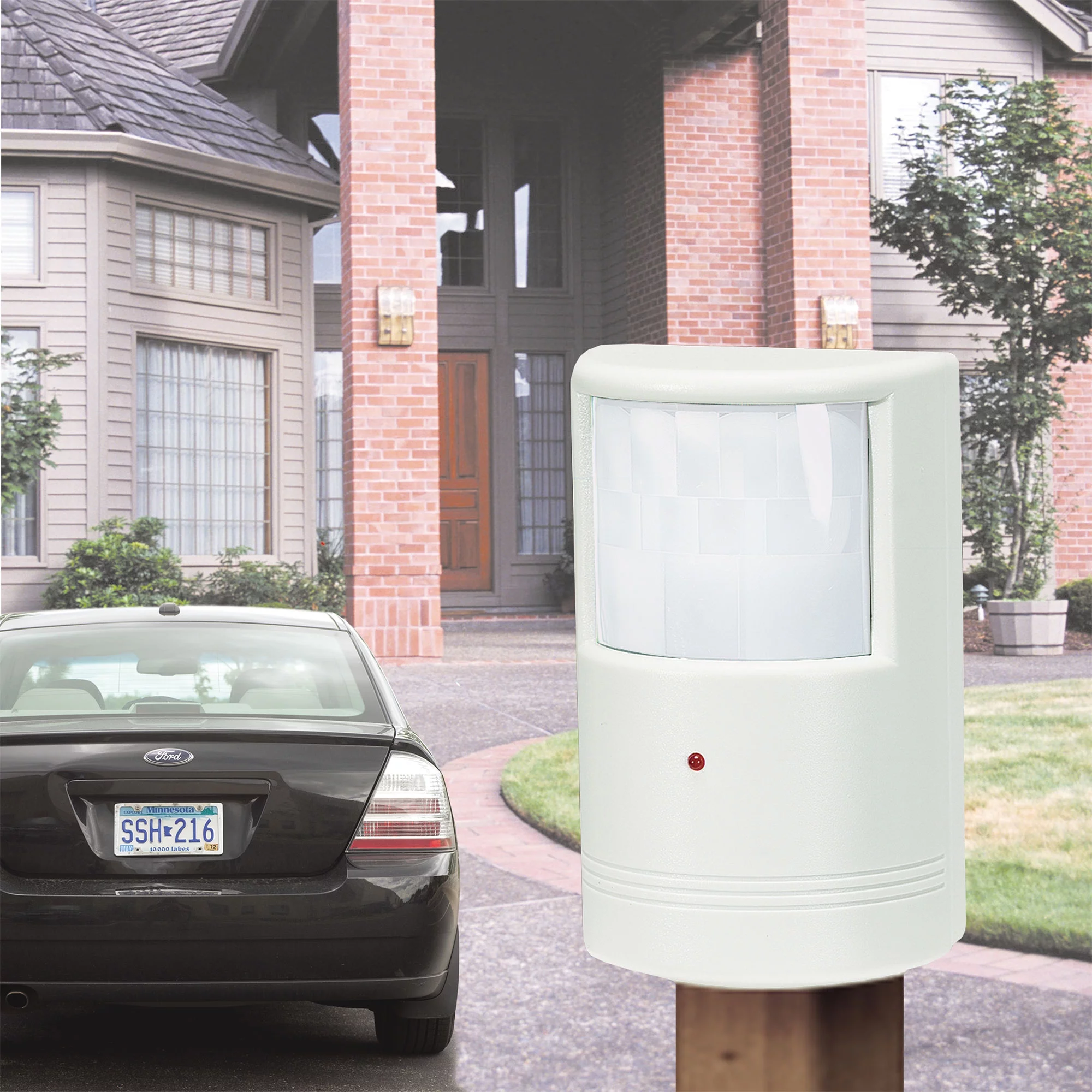 Power-to-Go Wireless Motion Detection Driveway Security Alarm System