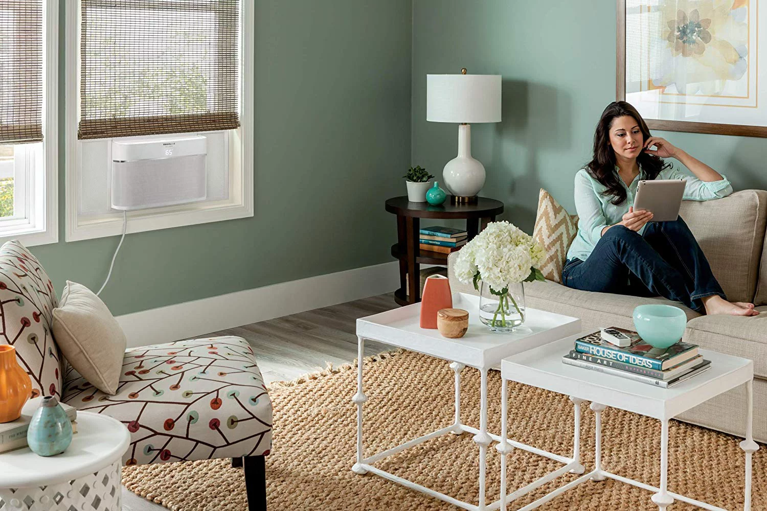 Frigidaire Gallery Energy Star 12,000 BTU 115V Cool Connect Smart Window Air Conditioner with Wi-Fi Control, White