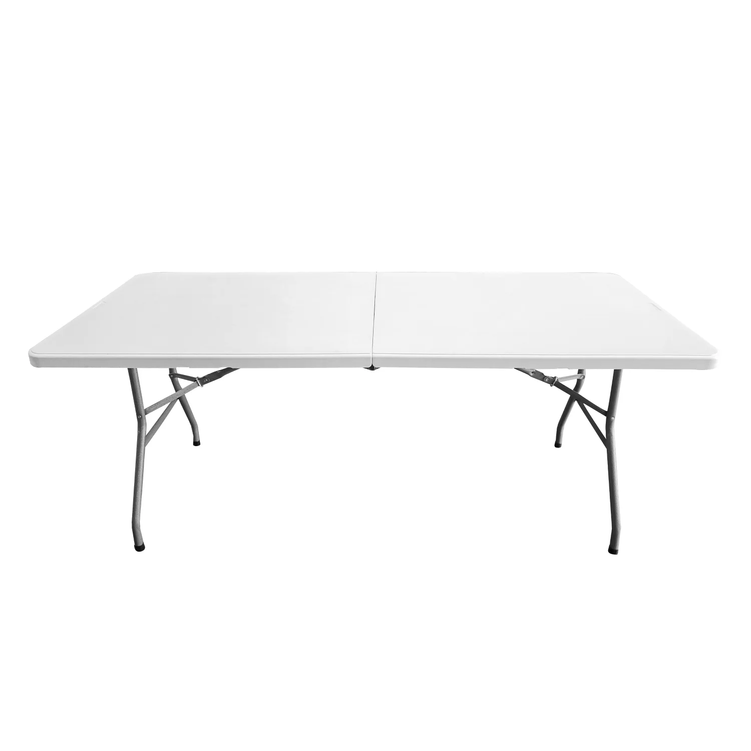 Techni Home 6 FT Granite White Folding Table with Easy-Carry Handle