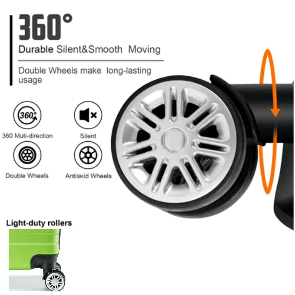 Fashion Luggage 3 Piece Set Suitcase Spinner Hardshell Lightweight