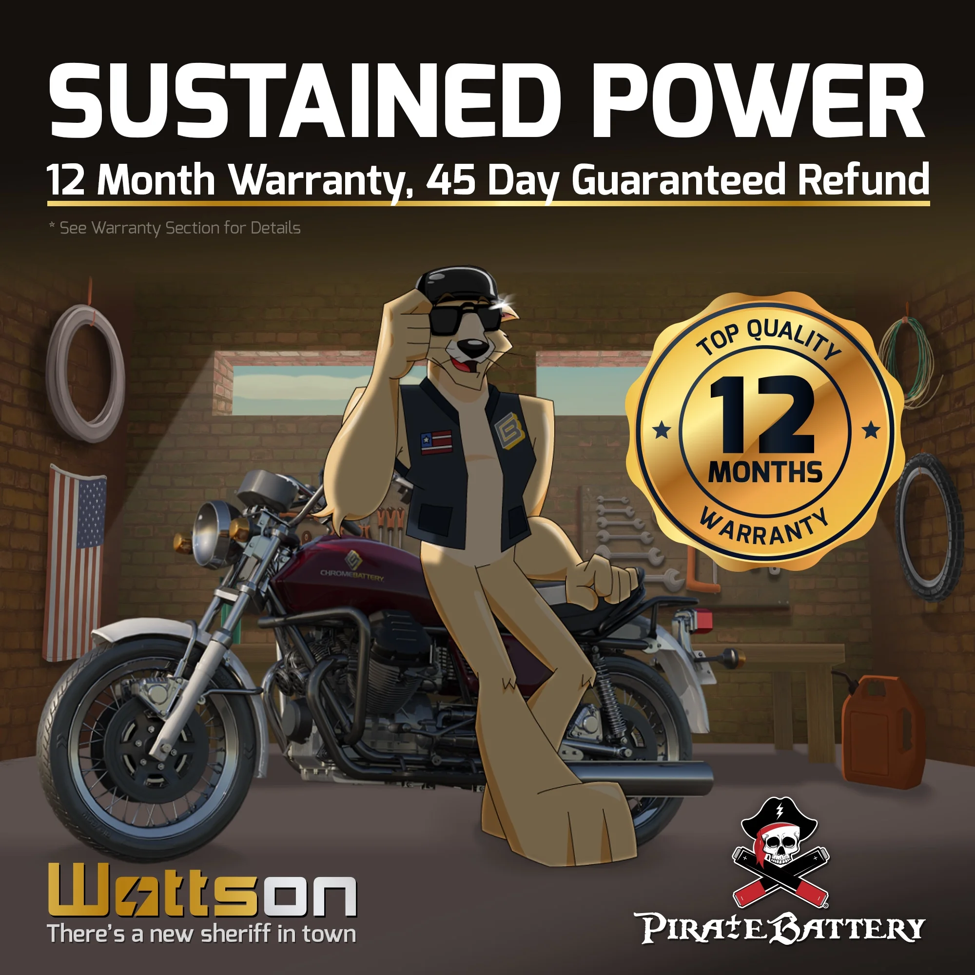 chrome battery 14b-bs agm battery