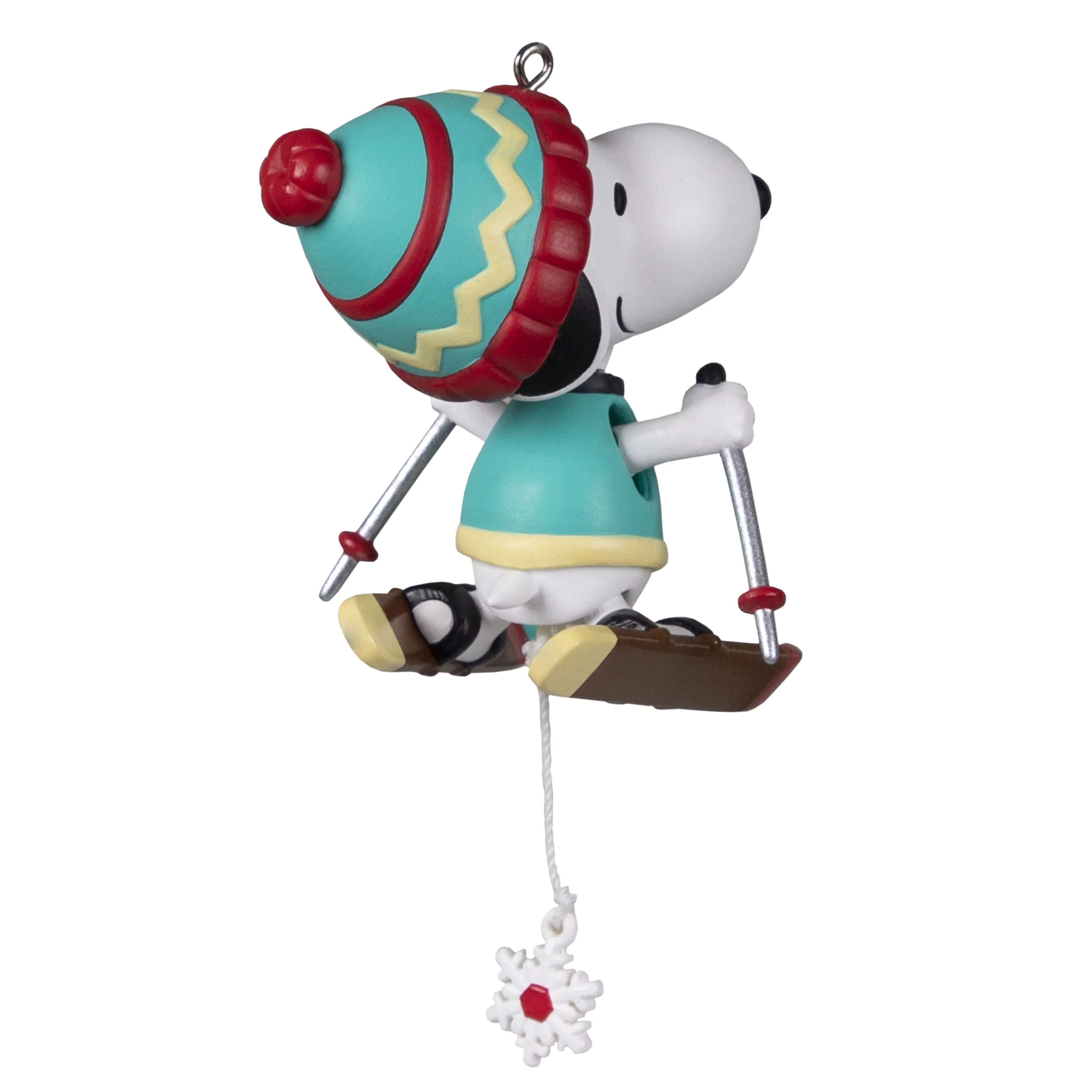 Hallmark Keepsake Ornament (The Peanuts Gang Skiing Snoopy Pull-String)