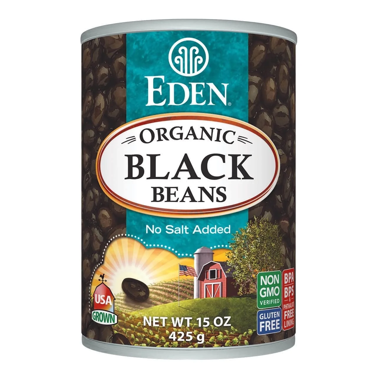 Eden Foods Organic Black Beans 15 oz Pack of 3
