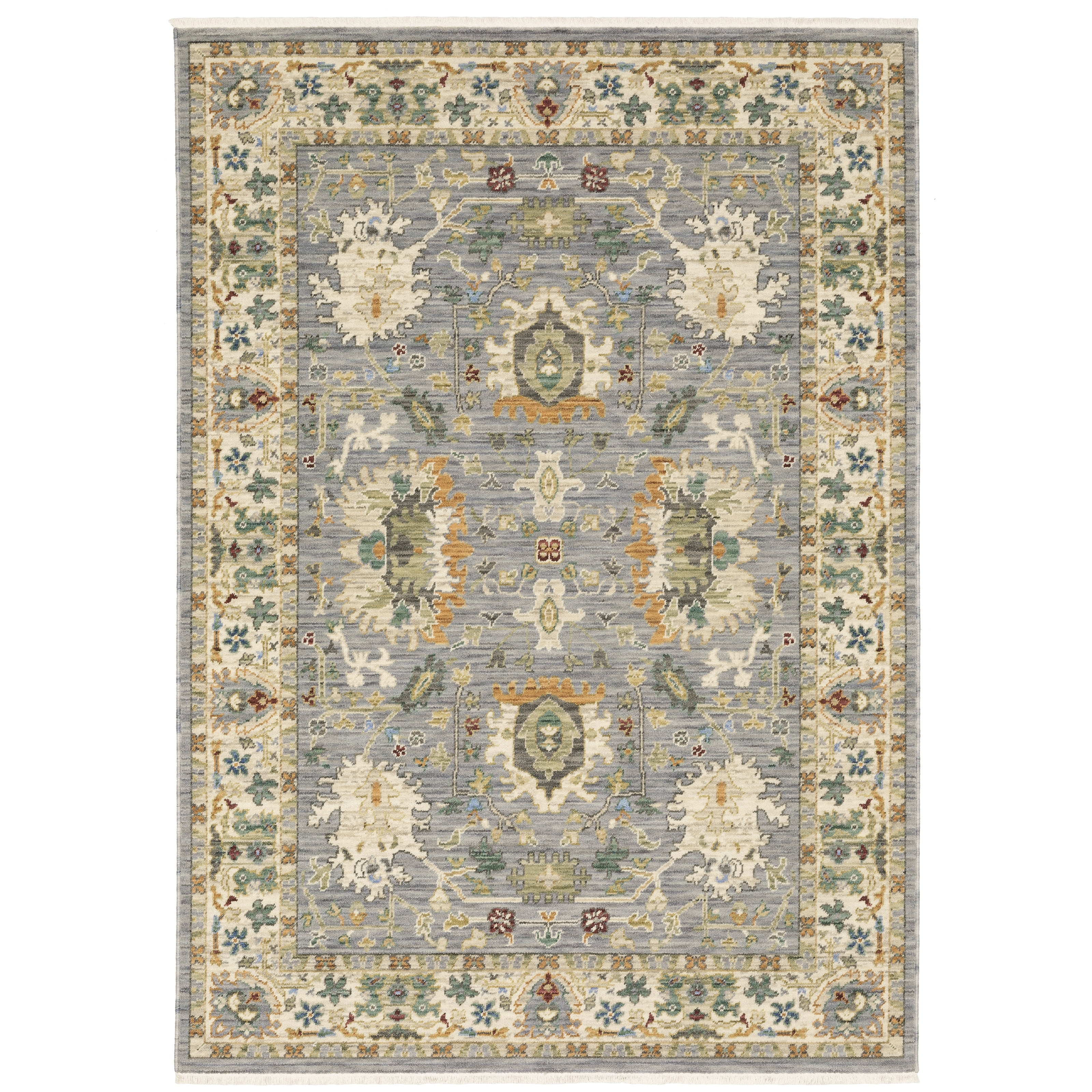 Style Haven Lawson Traditional Persian Indoor Area Rug Grey/ Multi - 2' x 3'