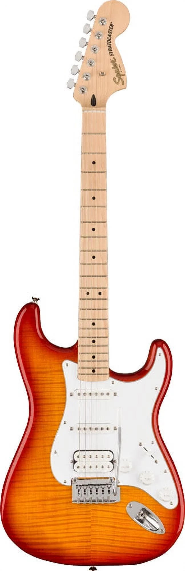Squier Affinity Series Stratocaster FMT Electric Guitar, Sienna Sunburst, Maple Fingerboard