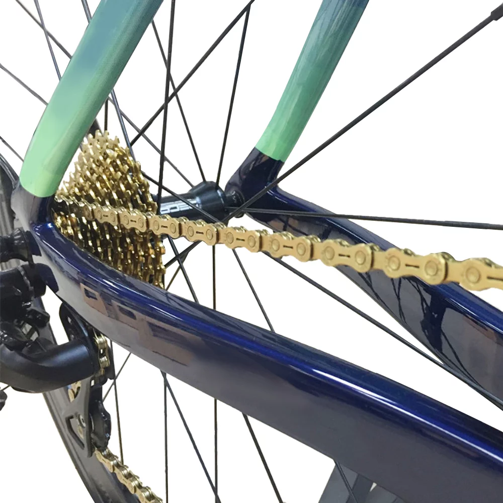 Bike Chain 11 Speed Chain 120 Links Steel High Strength Bike Derailleur Chain Lightweight Replacement for Shimano Campagnolo and Sram