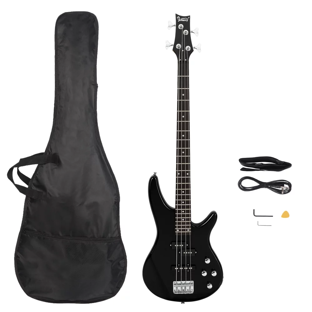 BMTBUY Glarry GIB Electric Bass Guitar Full Size 4 String Black