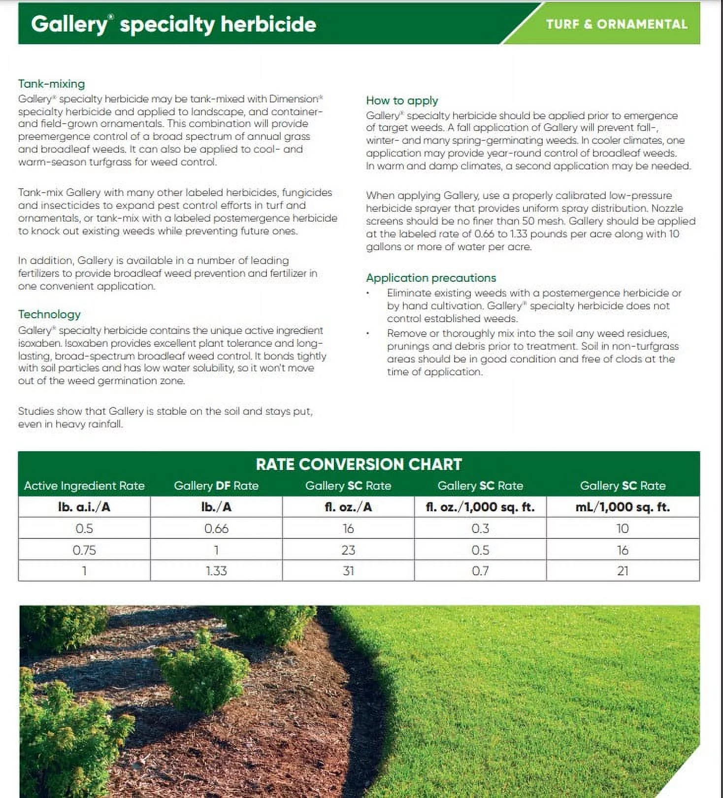 Gallery SC Specialty Herbicide quart (32 oz) by Corteva (formerly Dow)