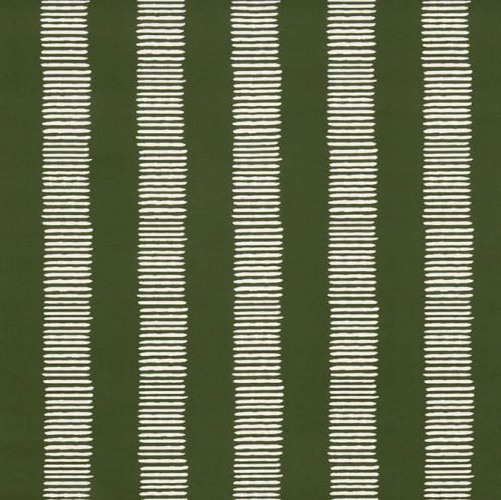 RSH Décor Indoor Outdoor Single Tufted Adirondack Chair Seat Cushion, Dash Tropical Green Stripe