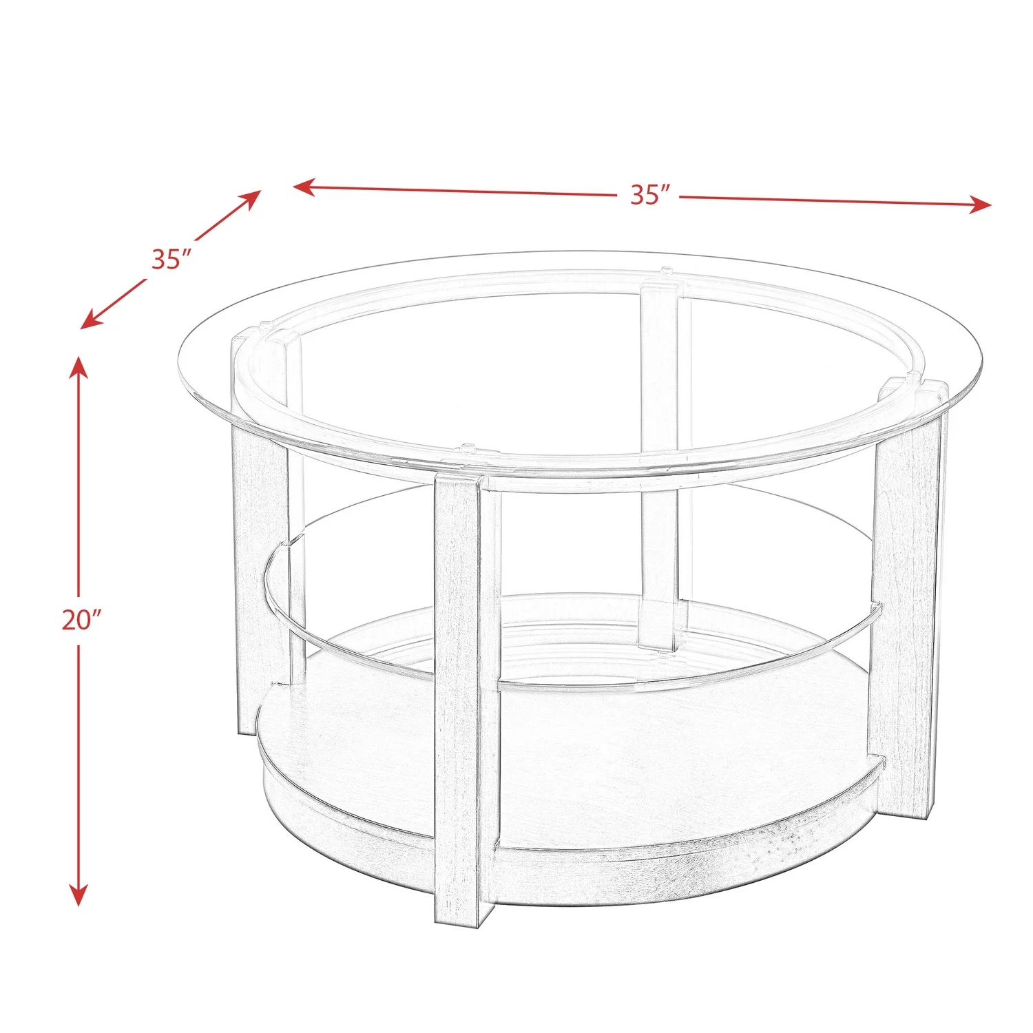 Picket House Furnishings Benton 2PC Occasional Table Set