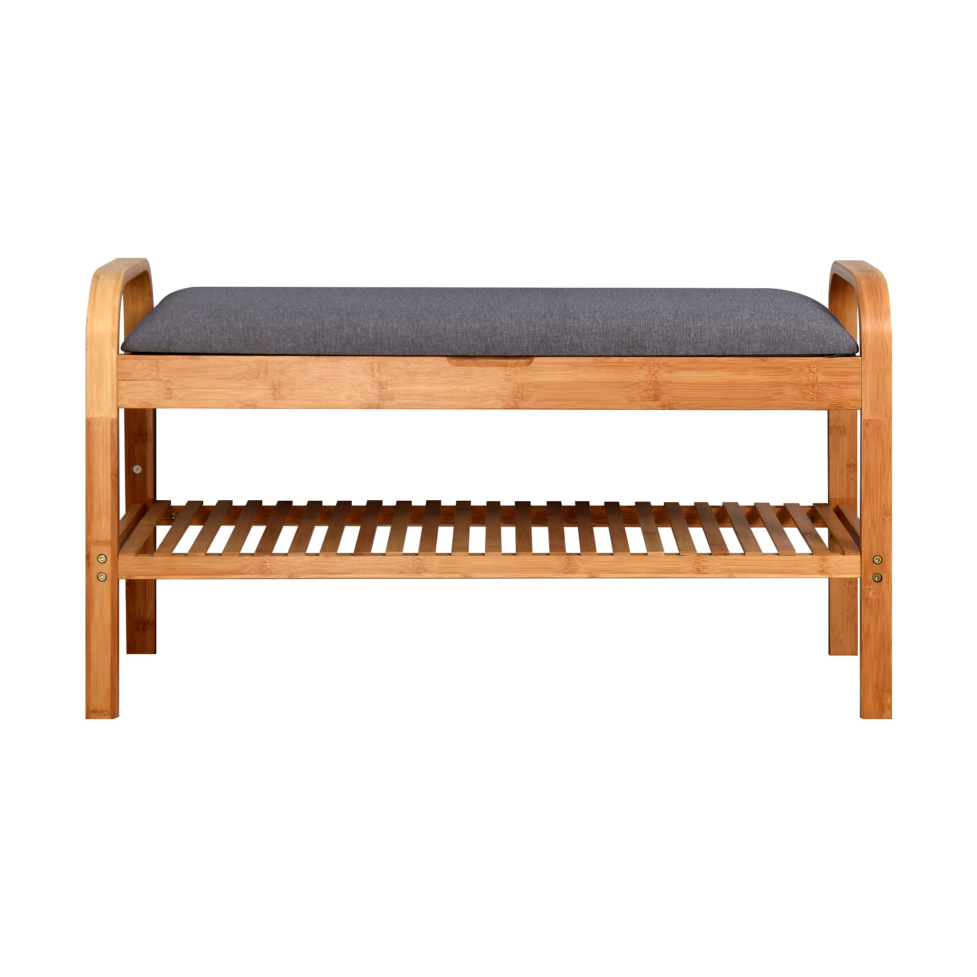 20 Inch Handcrafted Rubberwood Side End Table, 1 Shelf, Rectangular, Honey Brown