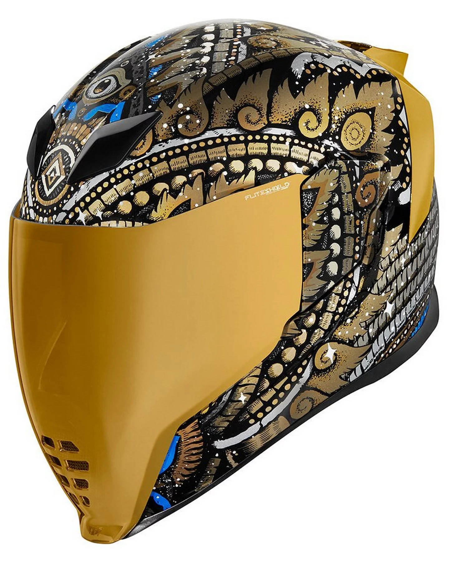 Icon Airflite Daytripper Motorcycle Helmet Gold 3XL