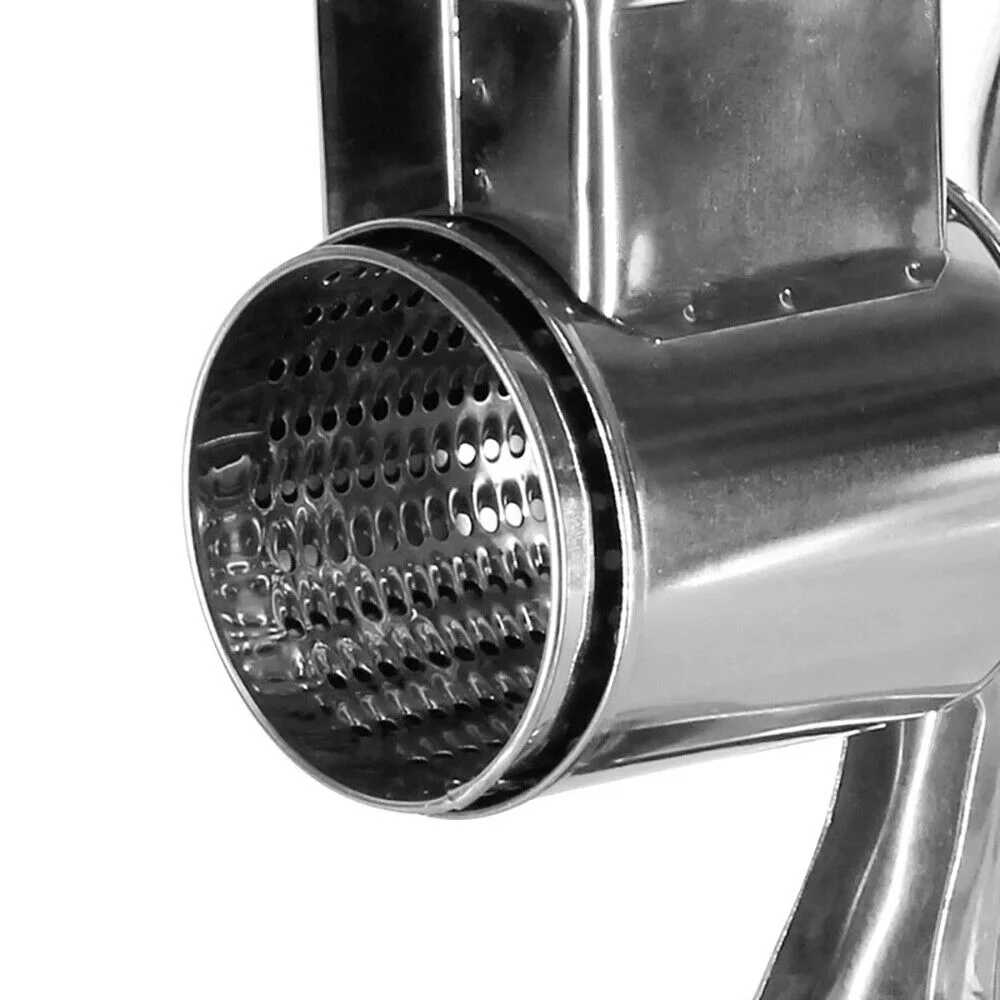 ZhdnBhnos Kitchen Food Rotary Grater Drum Slicer Grinding Tool Vegetable Shredder Grinder with 5 Blades Stainless Steel