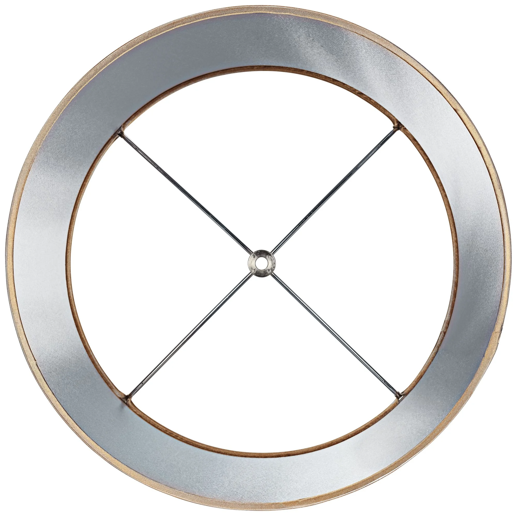 Springcrest Set of 2 Drum Lamp Shades Satin Gold Medium 14