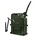 Steel Tank Gasoline Green with Holder 20L Liter 5 Gallons