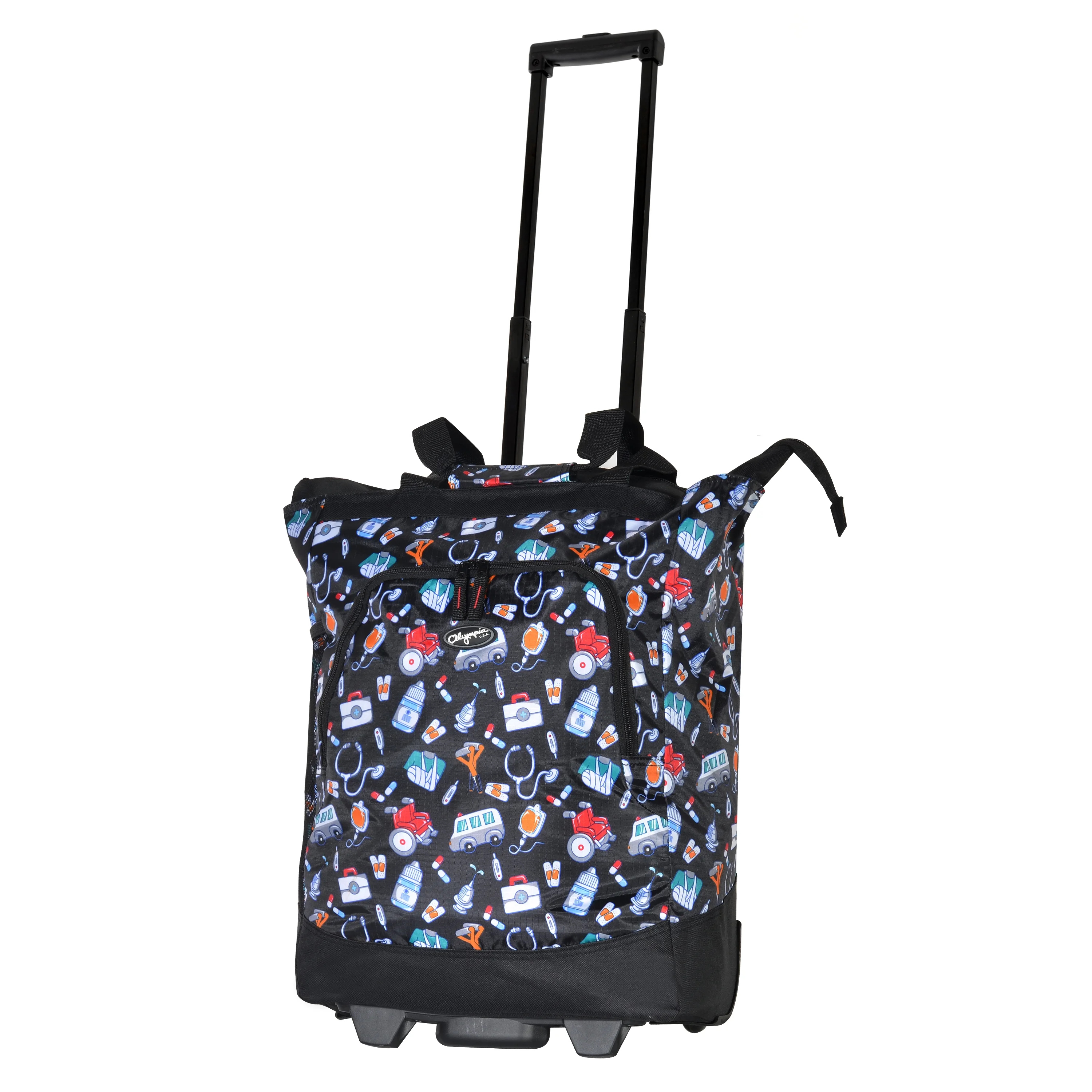 Olympia USA Lifesaver Rolling Shopper Tote