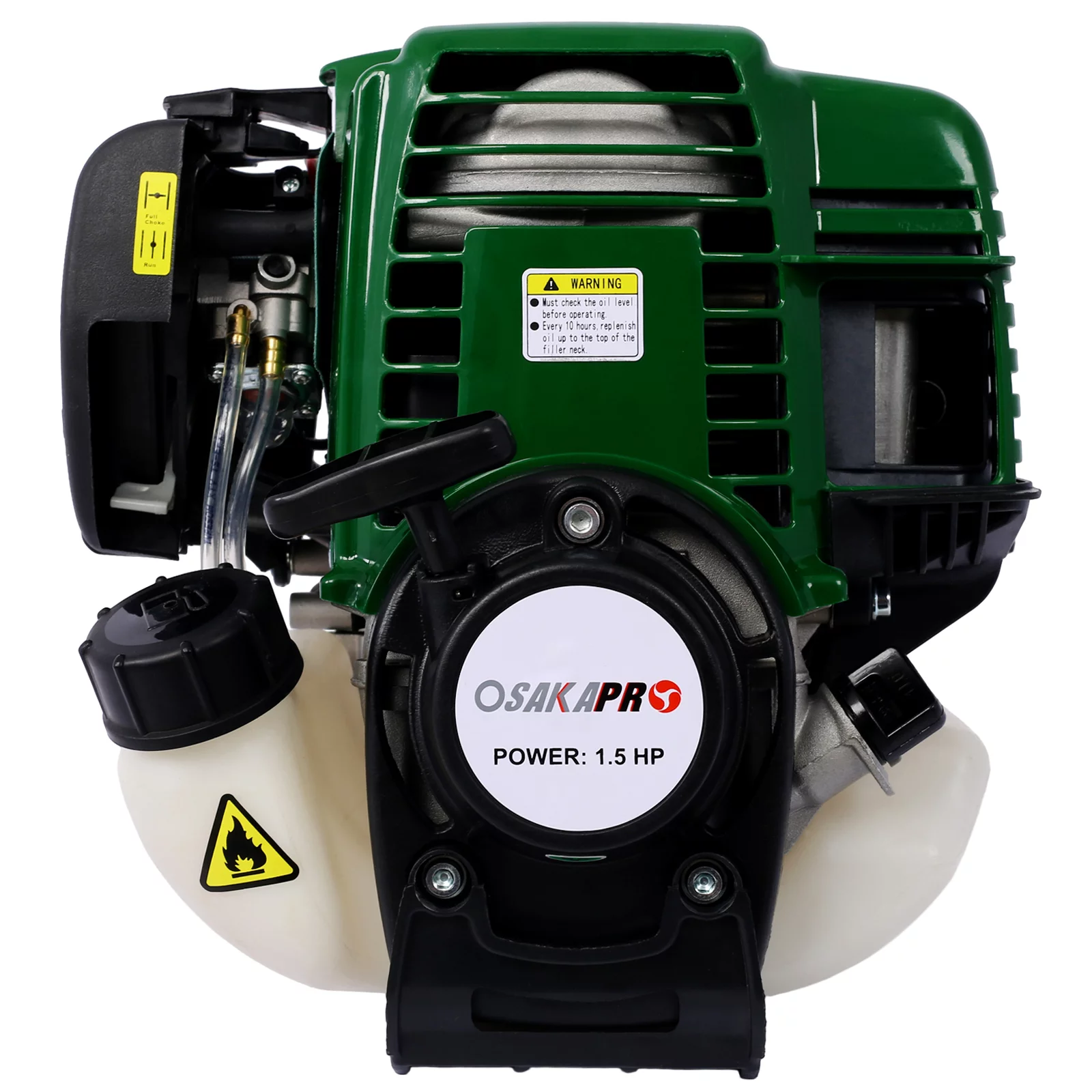 4-in-1 Multi Functional Garden Tool System, Gas Pole Saw, Hedge Trimmer, Grass Trimmer, Brush Cutter, Orange/Black, 38cc Engine 