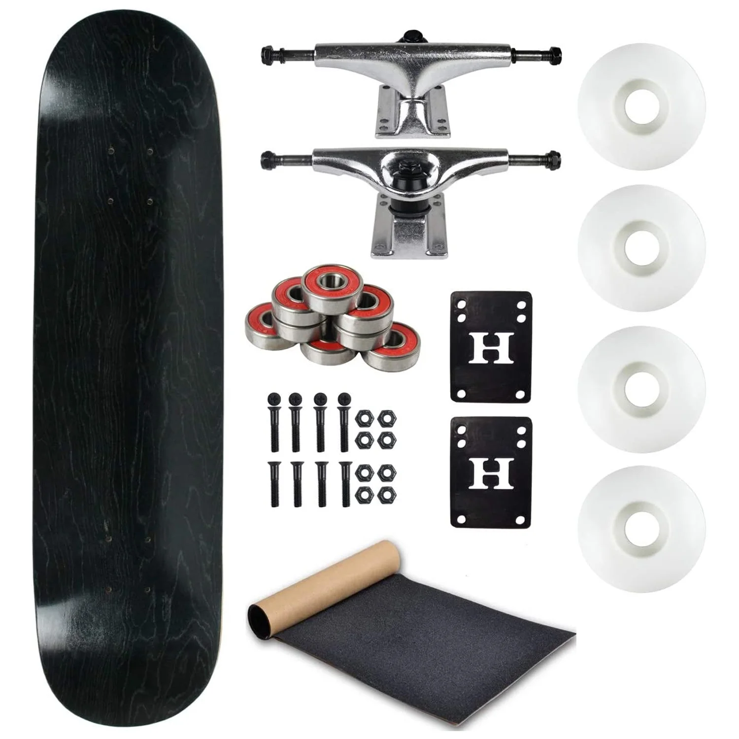 Moose Complete Skateboard Stained Black 8.25