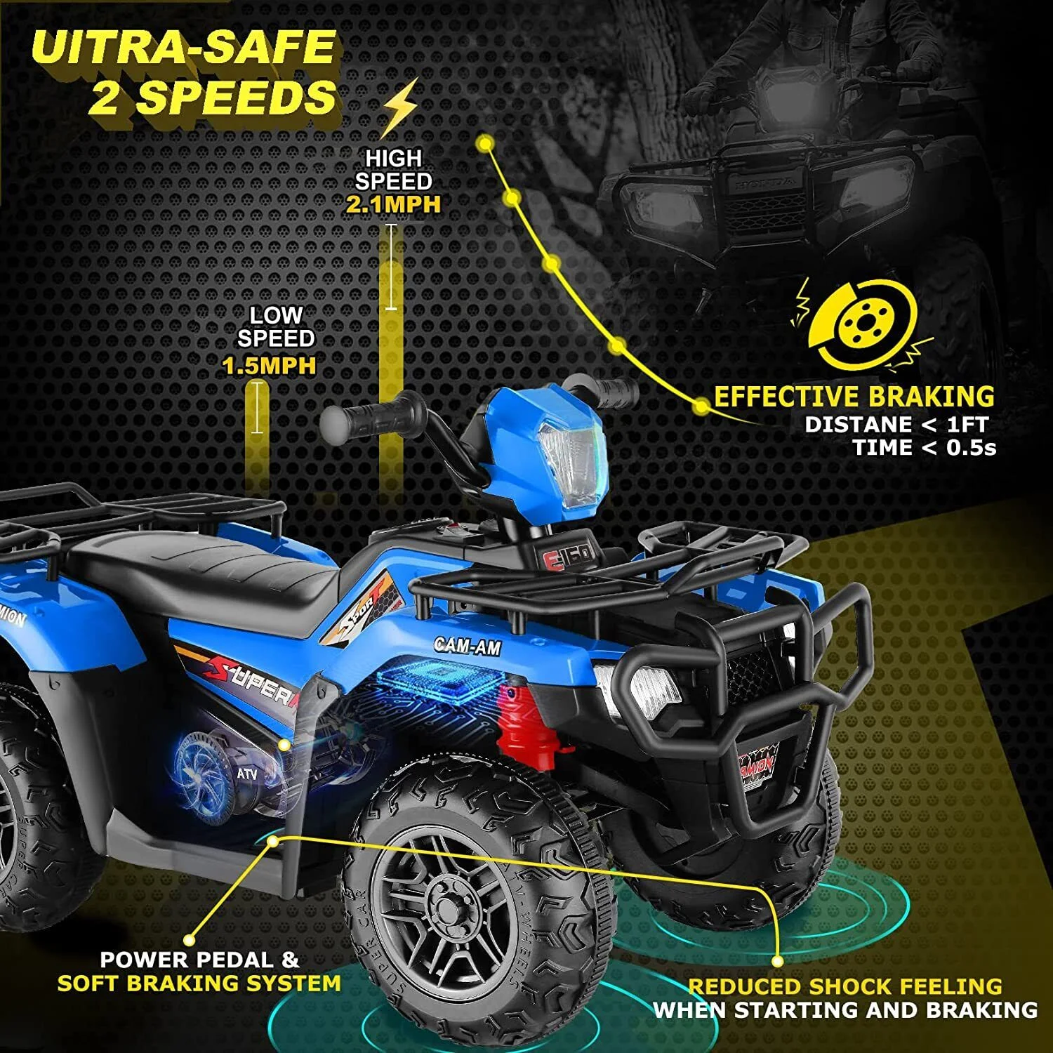 Premium 24V/12V Kids Electric Jeep Truck with Remote Control and 3 Speeds - 400W Power!