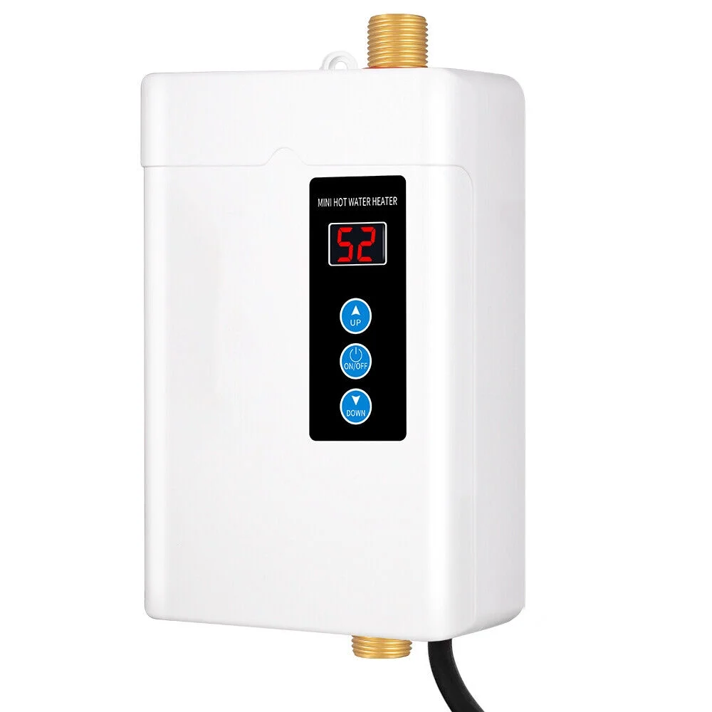 Instant Heat Waterproof Body One Key Operation 110V Touch-Screen Buttons Tankless Water Heater