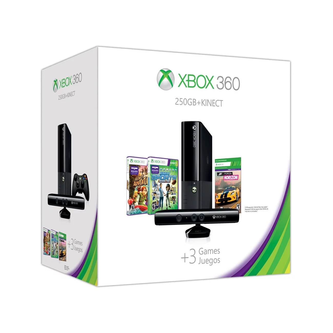 Xbox 360 E 250GB Kinect Holiday Value Bundle (Used/Pre-Owned)