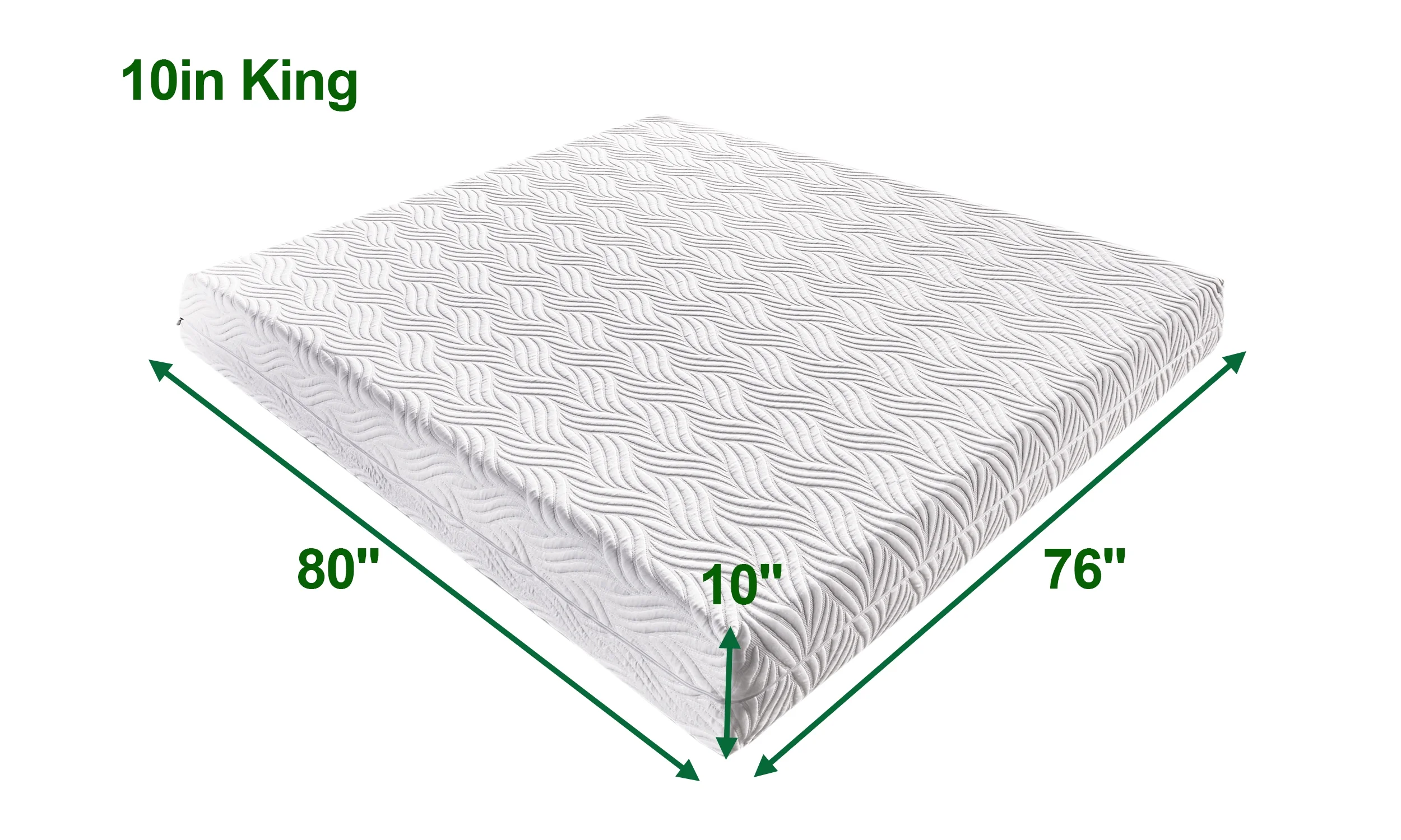 Homiyad 10” Hybrid Pocket Spring Mattress-King