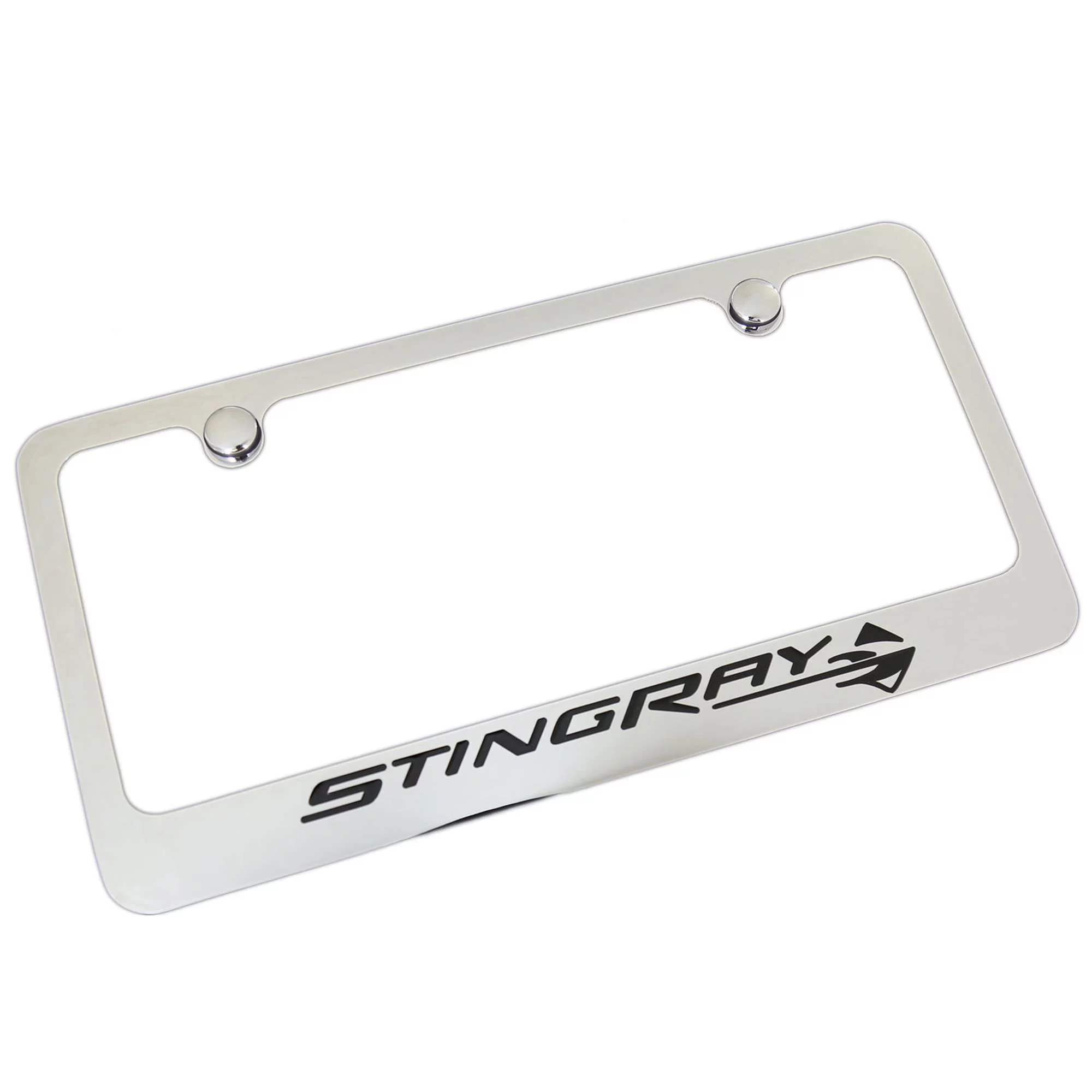 Chevrolet Corvette Stingray C7 Chrome Metal License Plate Frame