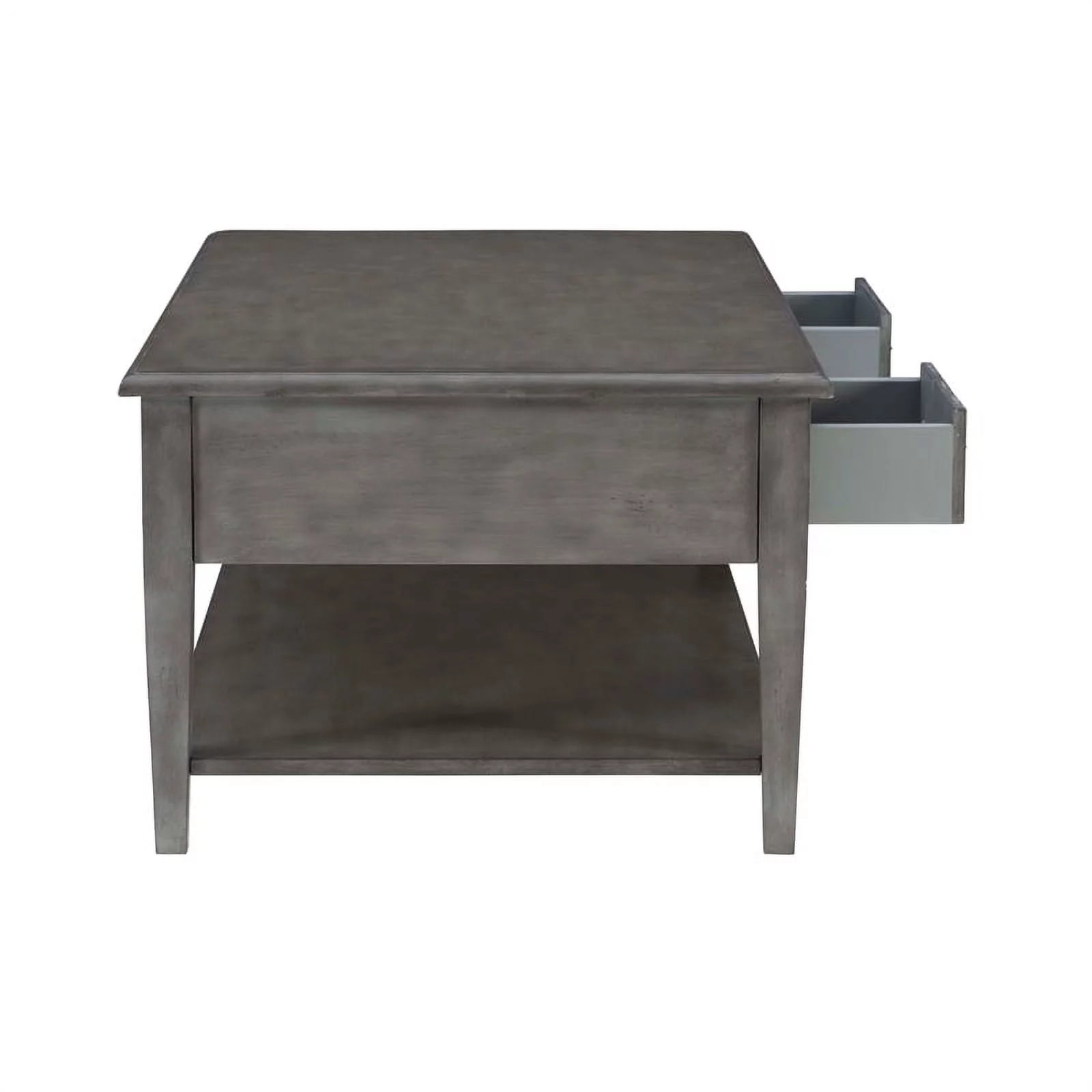 Home Square 3-Piece Set with 2 Accent Tables and Coffee Table in Gray