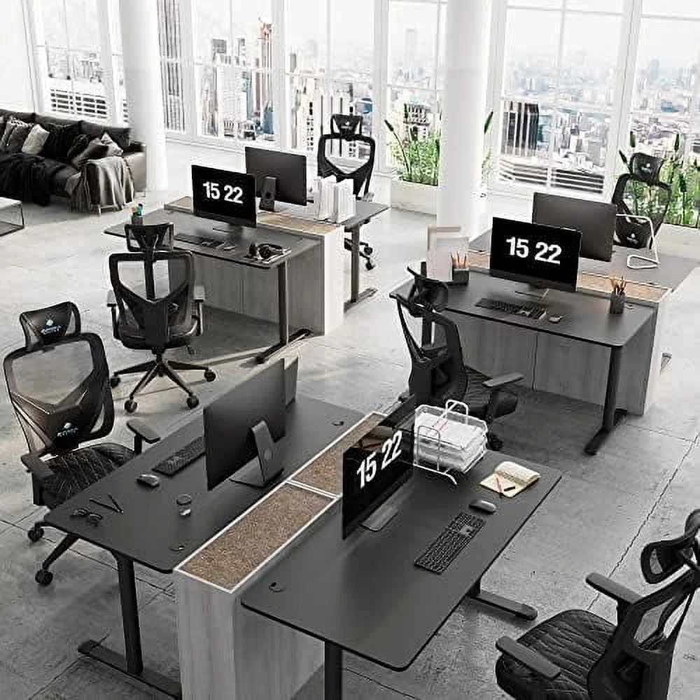 SQTRFCV It's_Organized White Computer Desk 47 inch PC Laptop Computer Table Workstation with Mouse Pad Modern Study Writing Desk for Home Office Gaming/Working