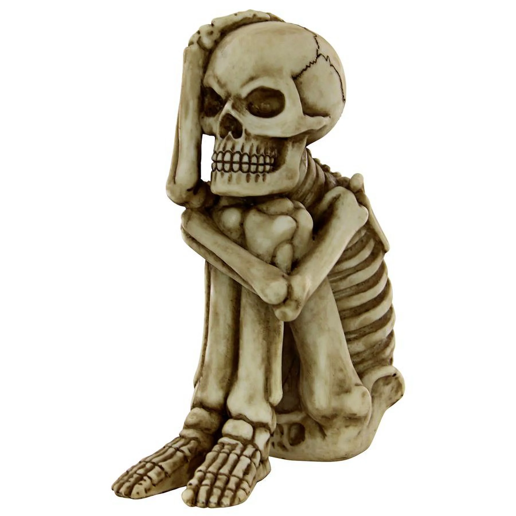 Design Toscano Mr. Bone Jangles Skeleton Sitter Statues: Set of Two