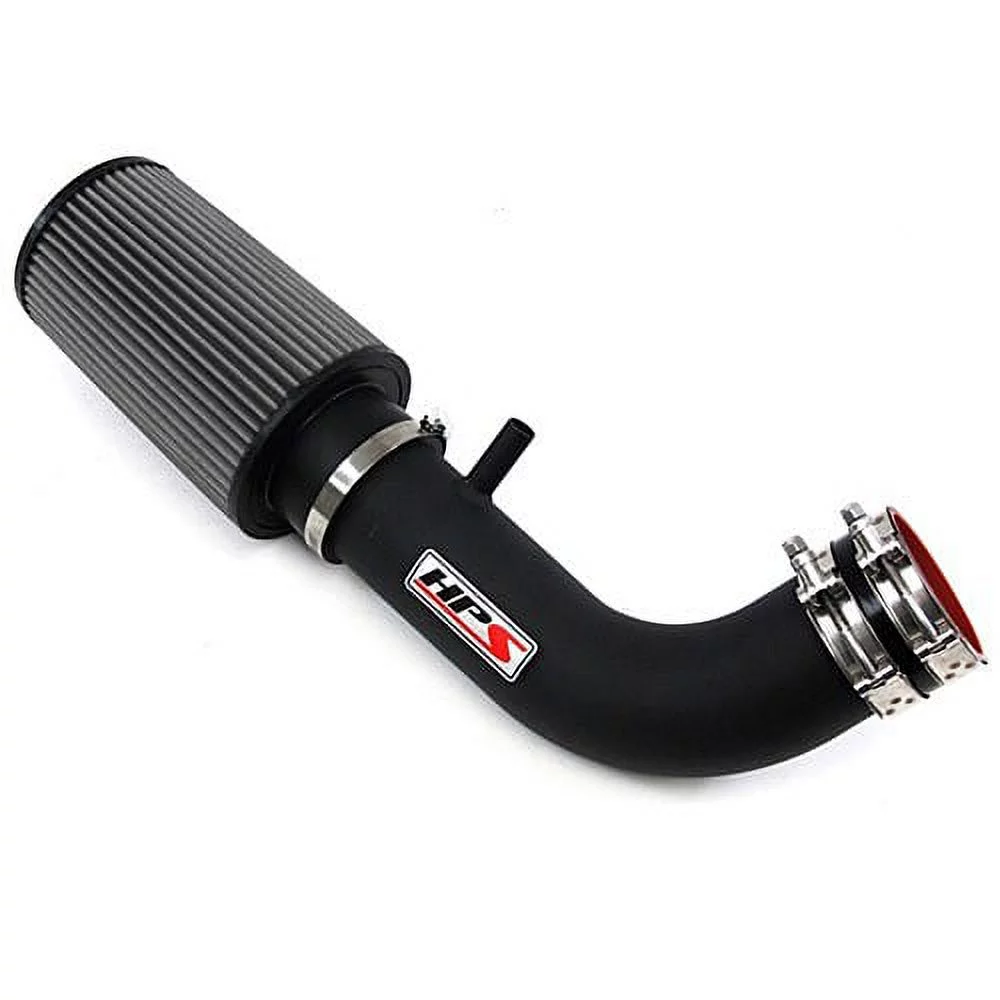 HPS Performance Black Shortram Air Intake Kit Compatible for 2007-2011 Jeep Wrangler 3.8L V6, 827-300WB