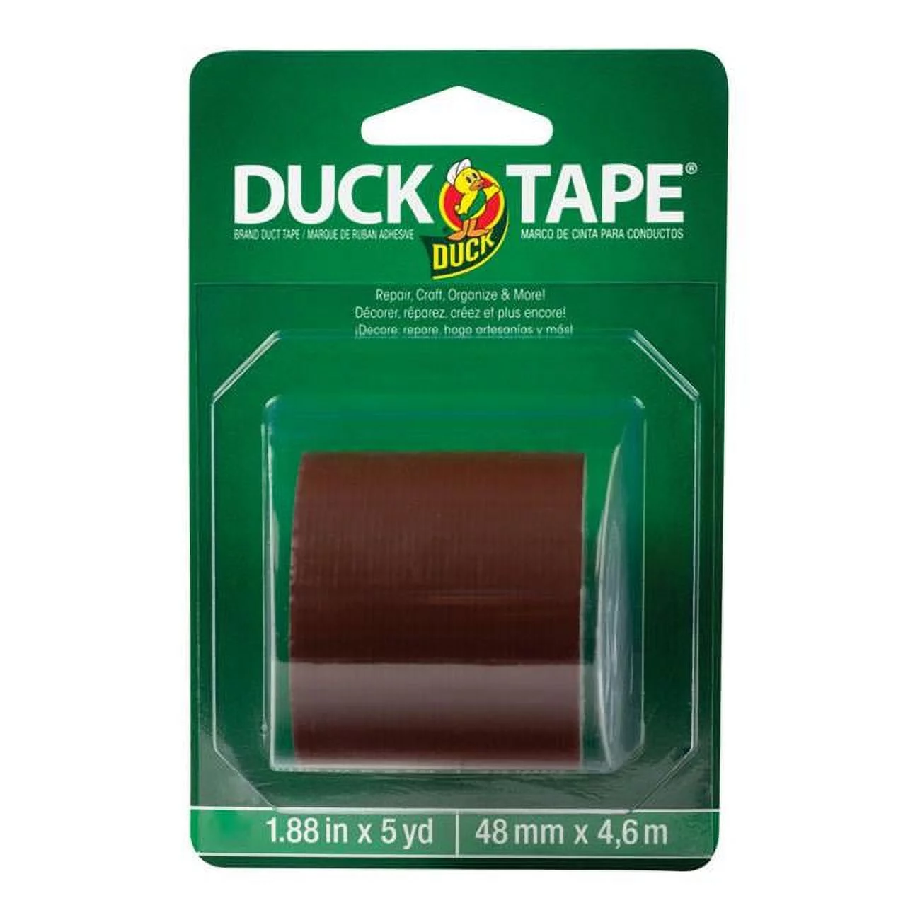 Duck Brand 4760377 Tape 1.88 in. x 5 Yard Brown Solid