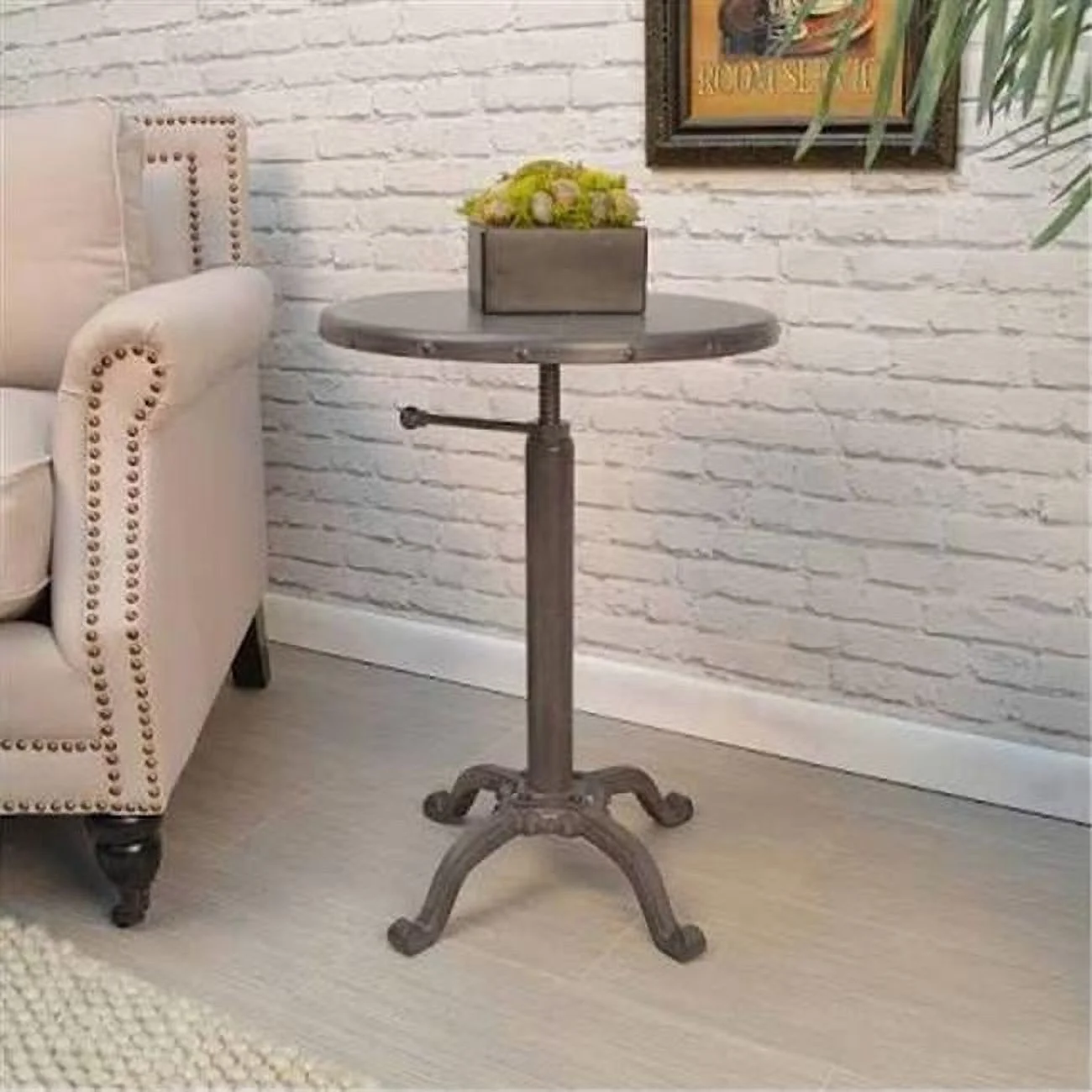 Carolina Chair  Irene Adjustable Vintage Table, Industrial