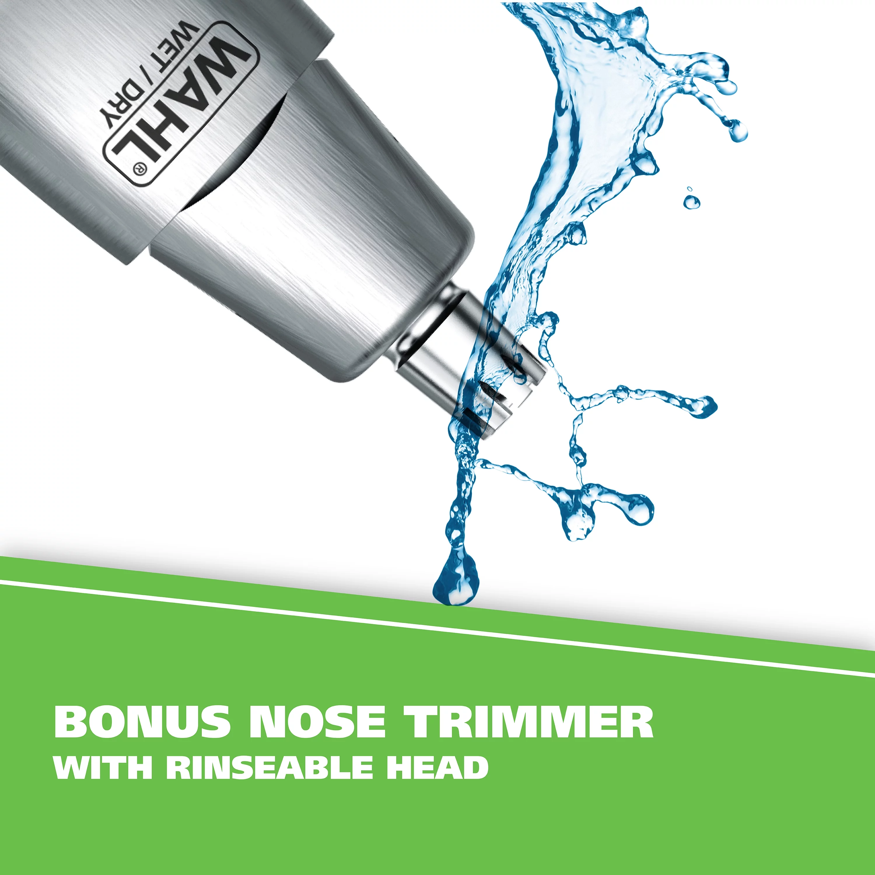 Wahl Groomsman Battery Cord/Cordless Beard Trimmer Kit, Men, 17pc, Satin Nickel - 5623