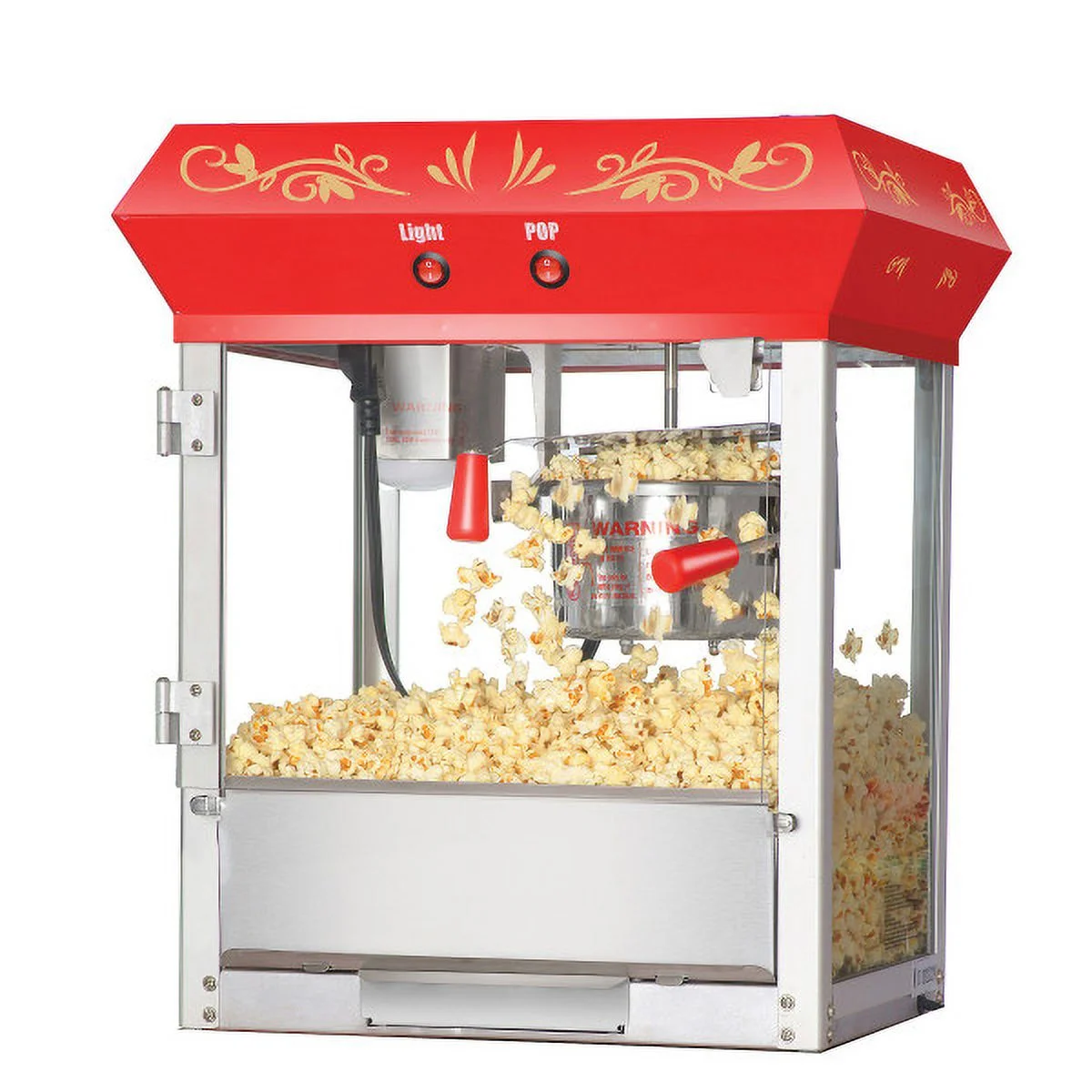 Great Northern Popcorn 6oz Foundation Movie Theater Popcorn Machine, Red