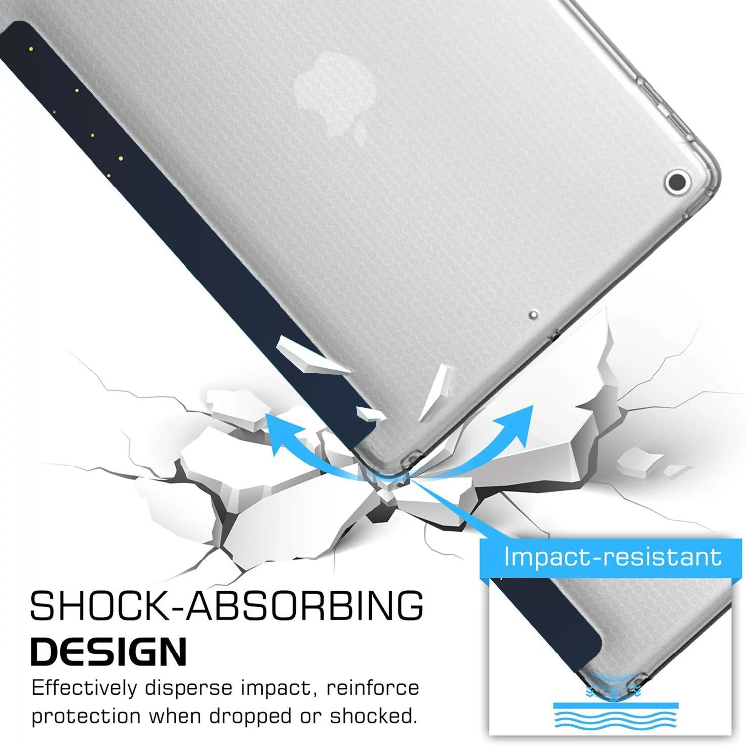 DuraSafe Cases iPad 6 5 Air 1 2 Gen 9.7 inch [iPad 6th 5th Air 1st 2nd ] MRJN2LL/A MR7G2LL/A MP2F2LL/A MP2G2LL/A MD785LL/A MD788LL/A MGLW2LL/A MGL12LL/A Stand Feature Printed Flip Case - Night Sky