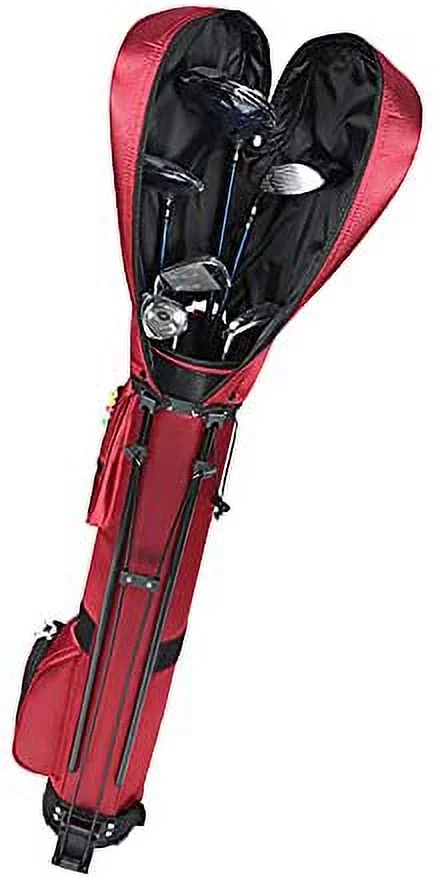 Fetcoi, Stand Golf Bag(Red) with Travel Shoulder Durable Large Capacity Golf Clubs Storage Organizer