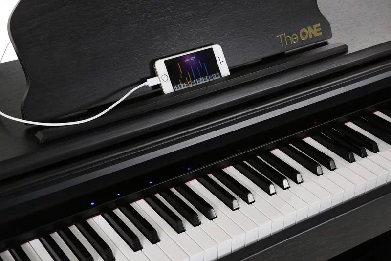 The ONE Smart Piano - 88-Key Upright Digital Piano, Black