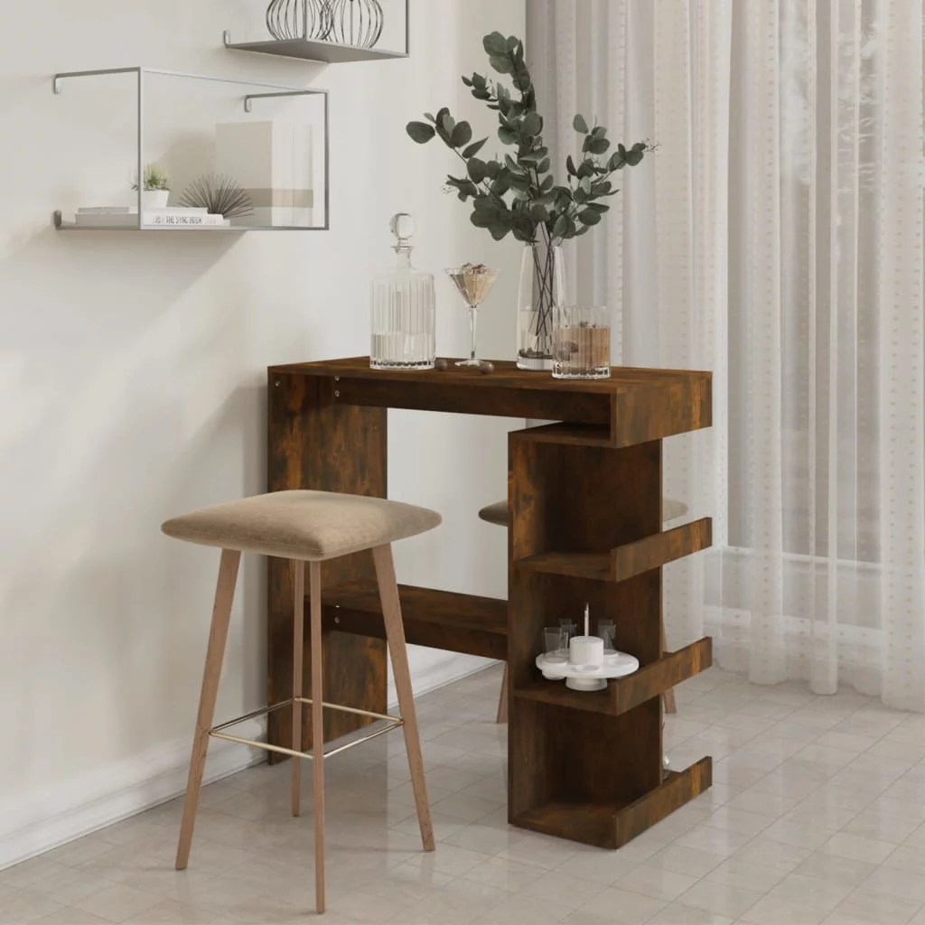 Andoer parcel,With Wine Cabinet Bar Cabinet Console Wine Cabinet Bar Cabinet Console Table Oak Wood Table With Small - Oak - Table Small Rewis Modern Easy Assembly With - Table Camerina Vidaxl