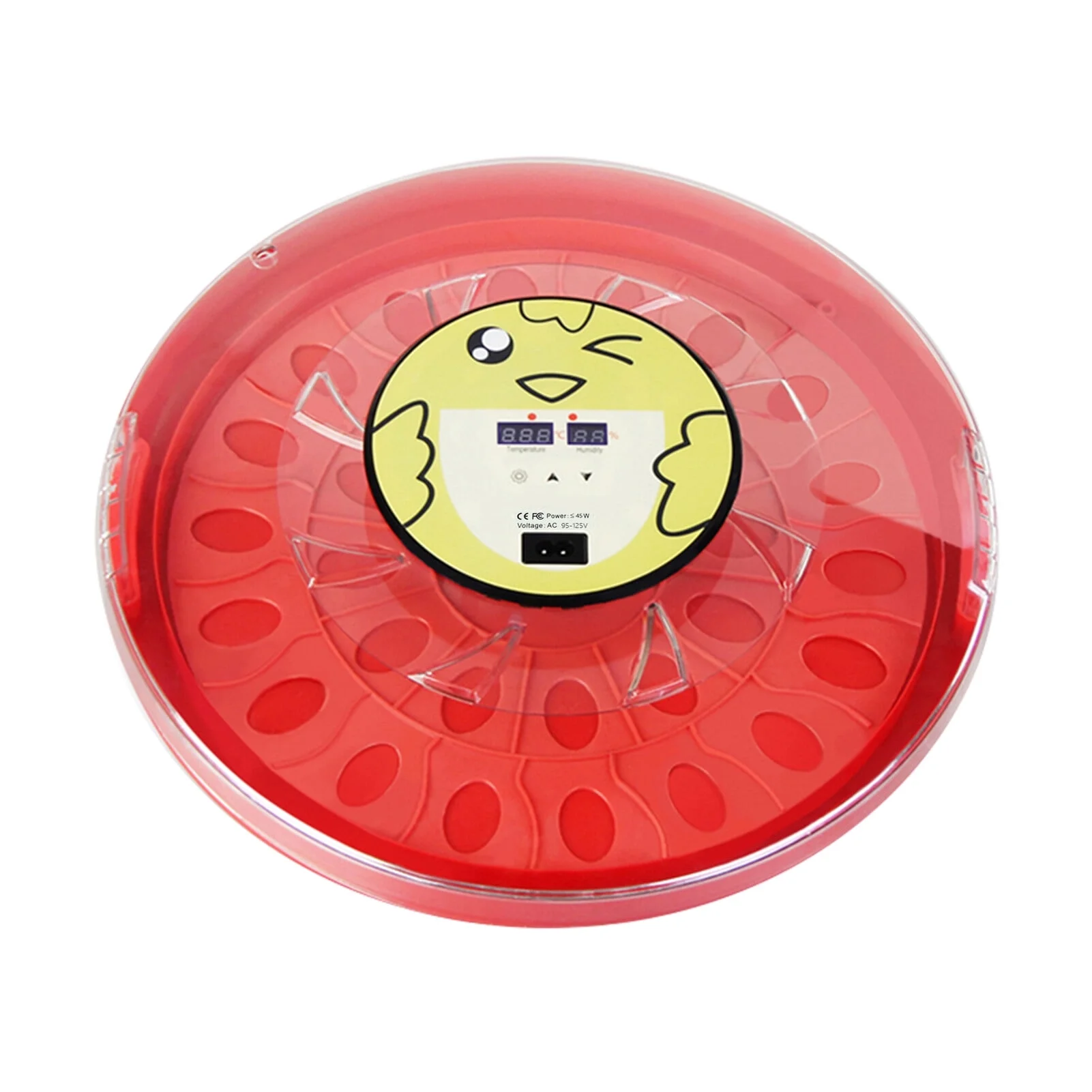 Digital Egg Incubator 30 Eggs Auto Temperature Control Auto Egg Turning Transparent Lid for Observing Growth Automatic Poultry Hatcher for Chickens Ducks Quail Birds