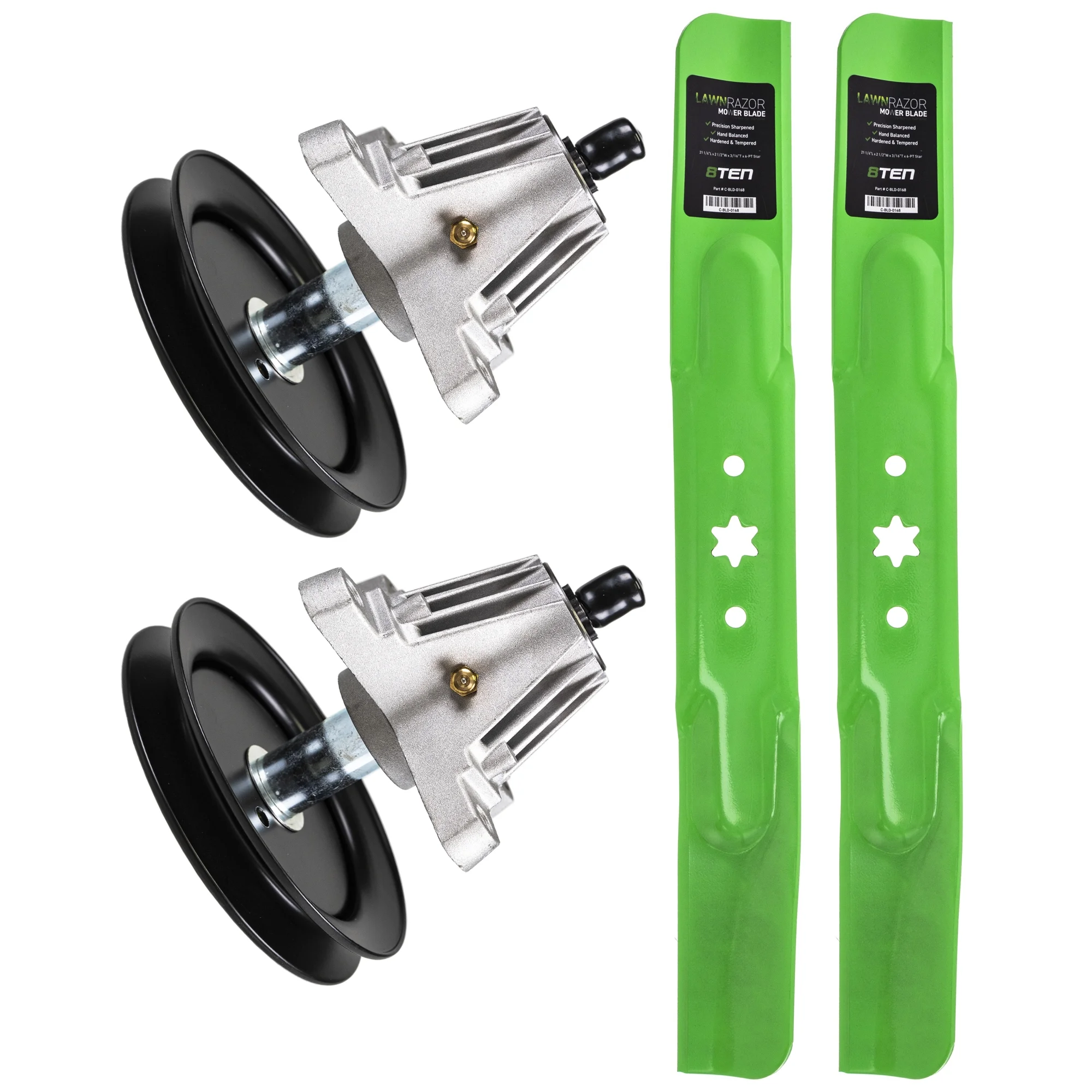 8TEN Spindle High Lift Blade Kit for MTD Cub Cadet 42 inch RZT L42 S42 MK1002292