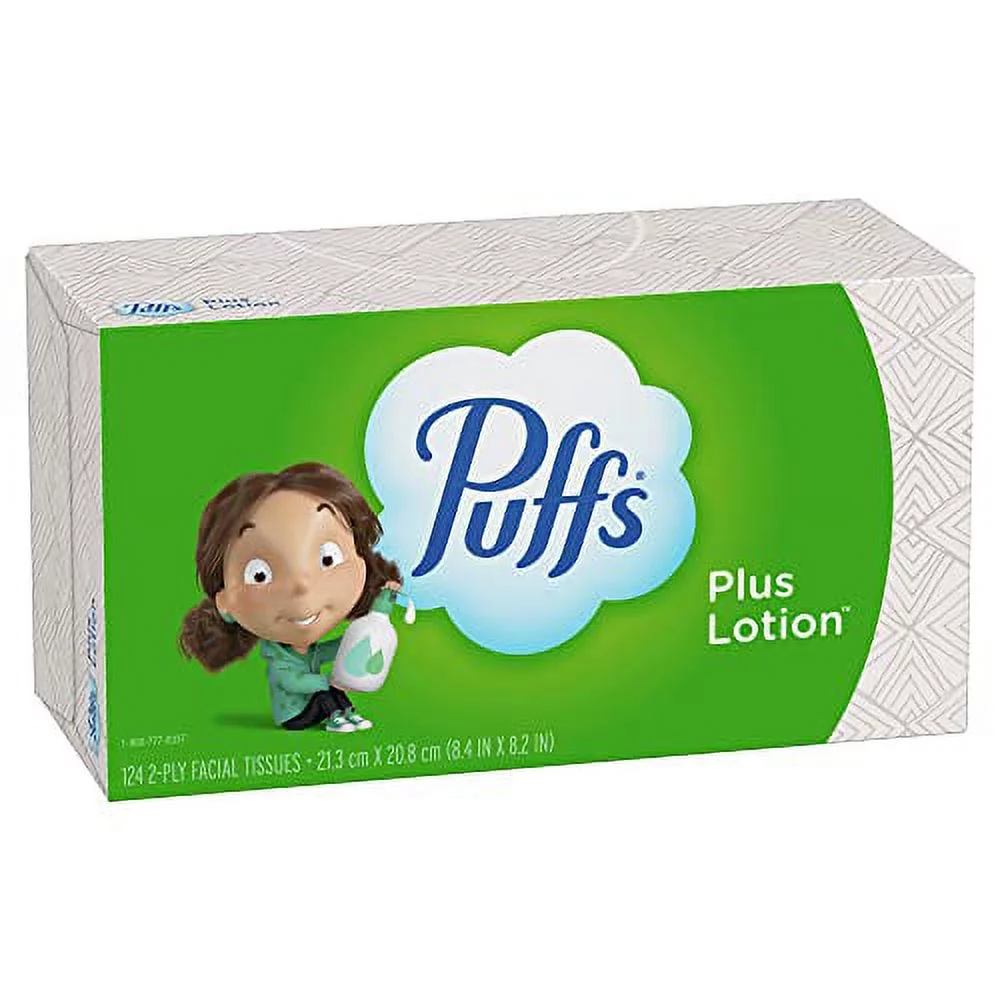 Plus Lotion Facial Tissues (Pack of 8)