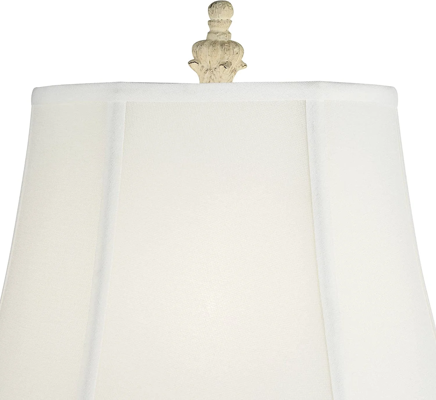 TQJKLFDY Duval 34 1/2" Tall Candlestick Large Traditional End Table Lamp French White Finish Crystal Single Living Room Bedroom Bedside Nightstand House Office Home Reading Kitchen En