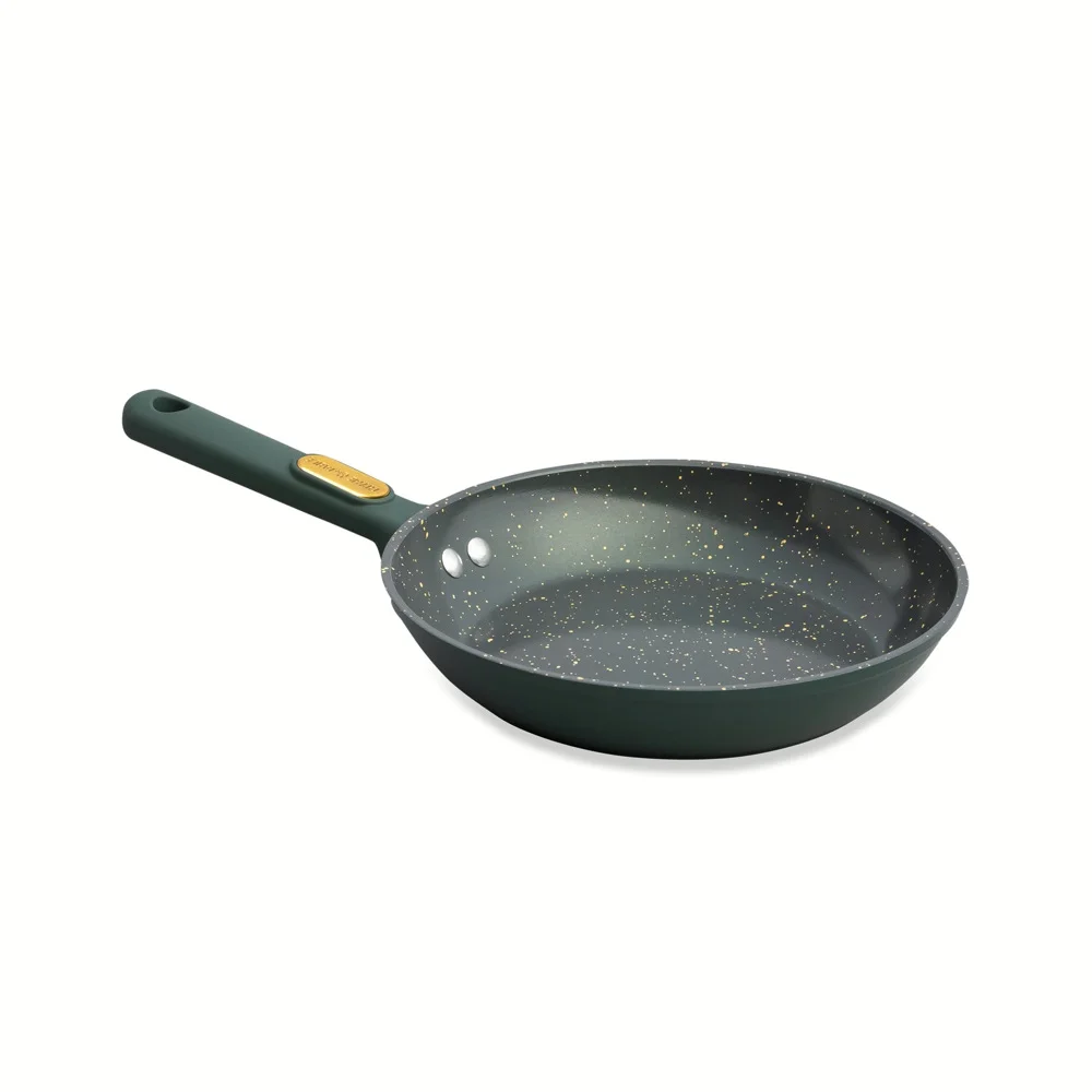 Thyme & Table 12-Piece Ceramic Non-Stick Cookware Set Granite Collection, Hunter Green