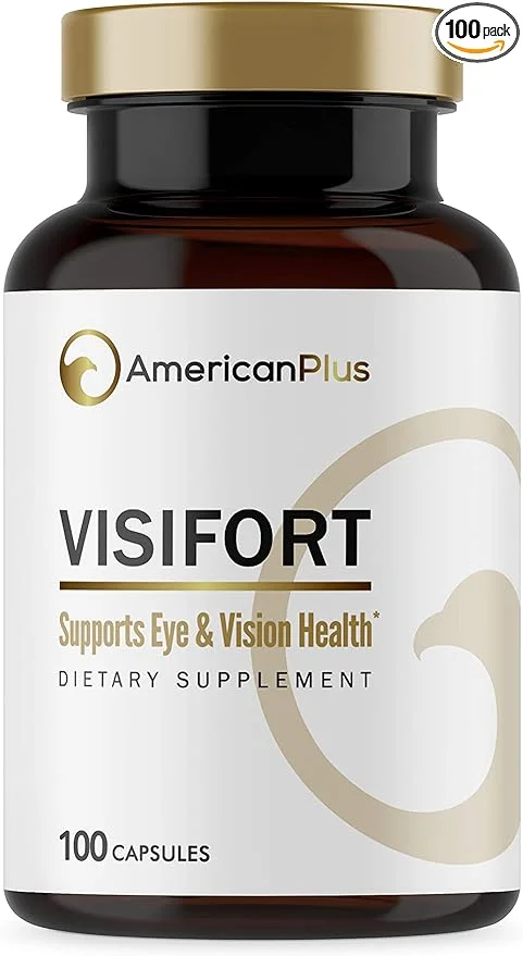 Visifort Eye Vitamins with Lutein & Zeaxanthin for Eye Health and Macular Health; 100 Capsules