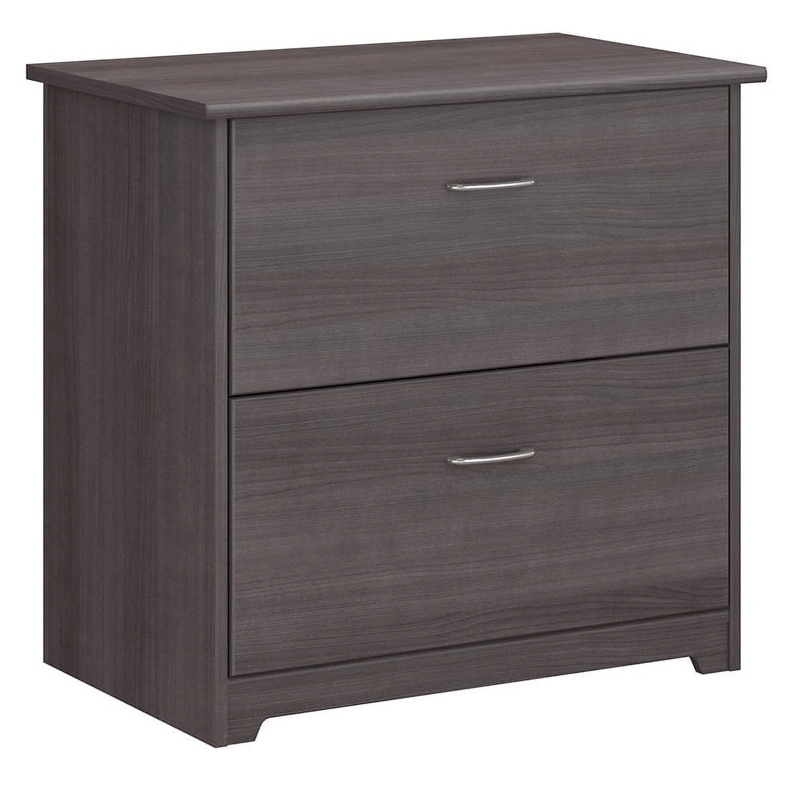 Home Square 2 Piece Engineered Wood Filing Cabinet Set in Heather Gray