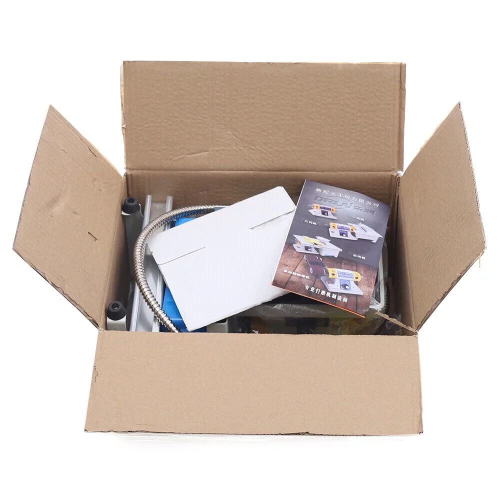 Fichiouy Benchtop Table Saw Cutting Machine Gem Jewelry Rock Bench Lathe Polisher 110V 750W